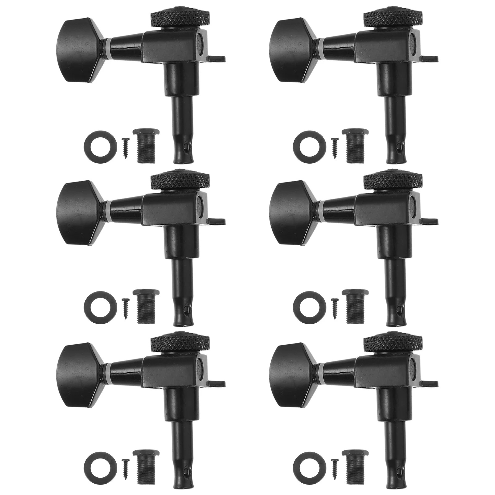 

1Set Acoustic Guitar Tuners Fully Enclosed Lock String Function Durable Alloy Guitar Tuning Pegs Folk Tuner Alloy Tuning