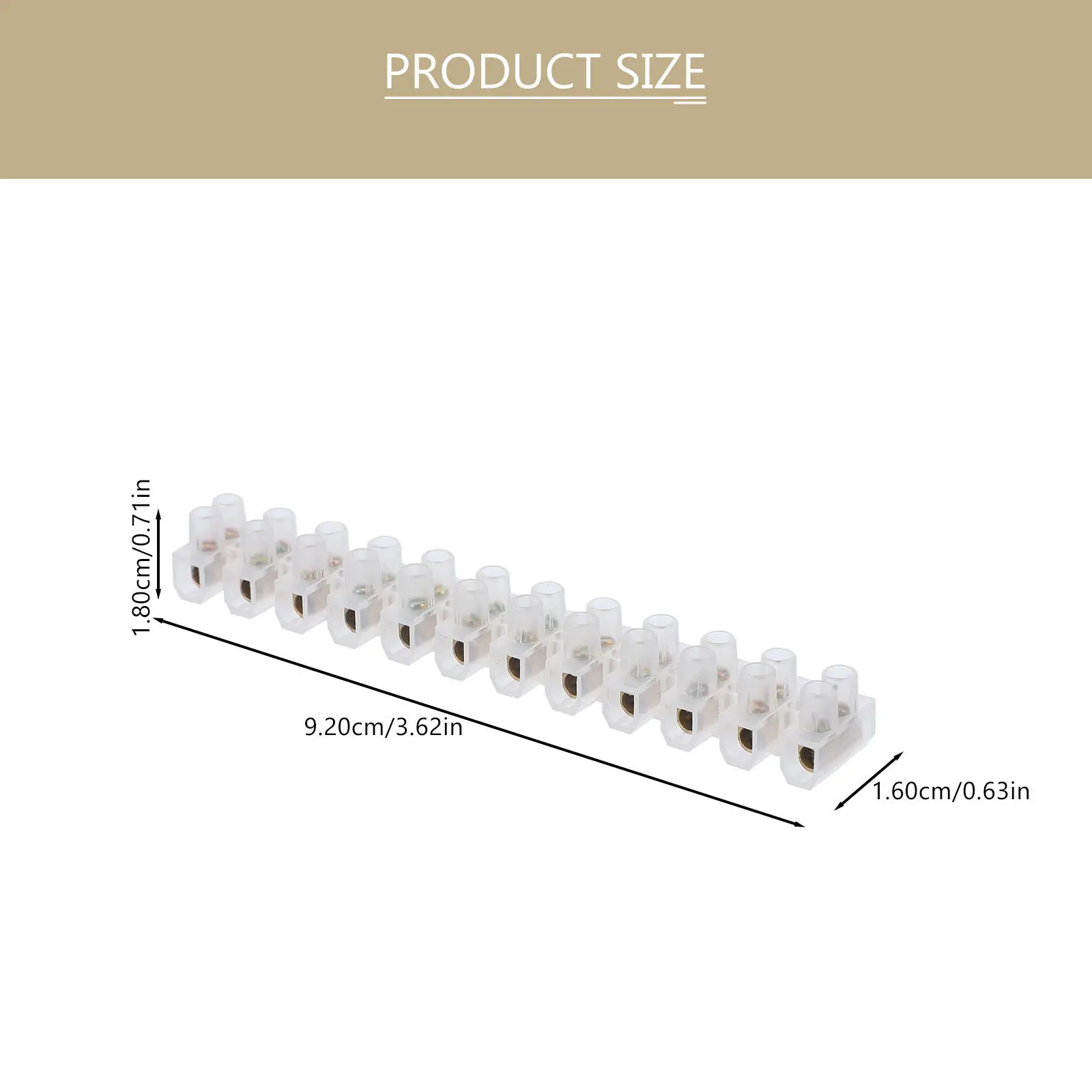 10Pcs U Type Screw Terminal Block Pa Nylon 94V-2 Fire Rated 3A Wiring Terminal Strip 380V Electrical Connector Quick Wiring
