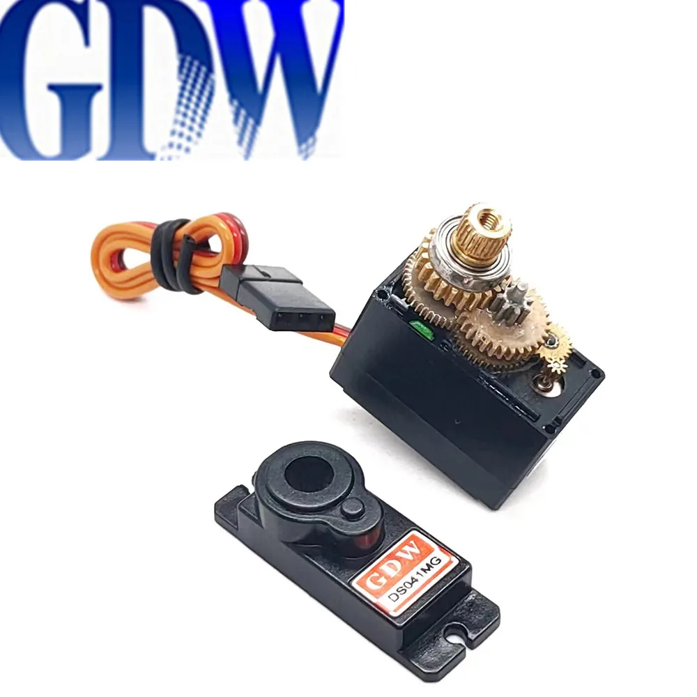 GDW DS041MG 5KG 7.4V Metal Gear Micro Mini Digital Servo High Speed Angle 180 for 450 Helicopter Fix-wing RC Auto Robot Arm