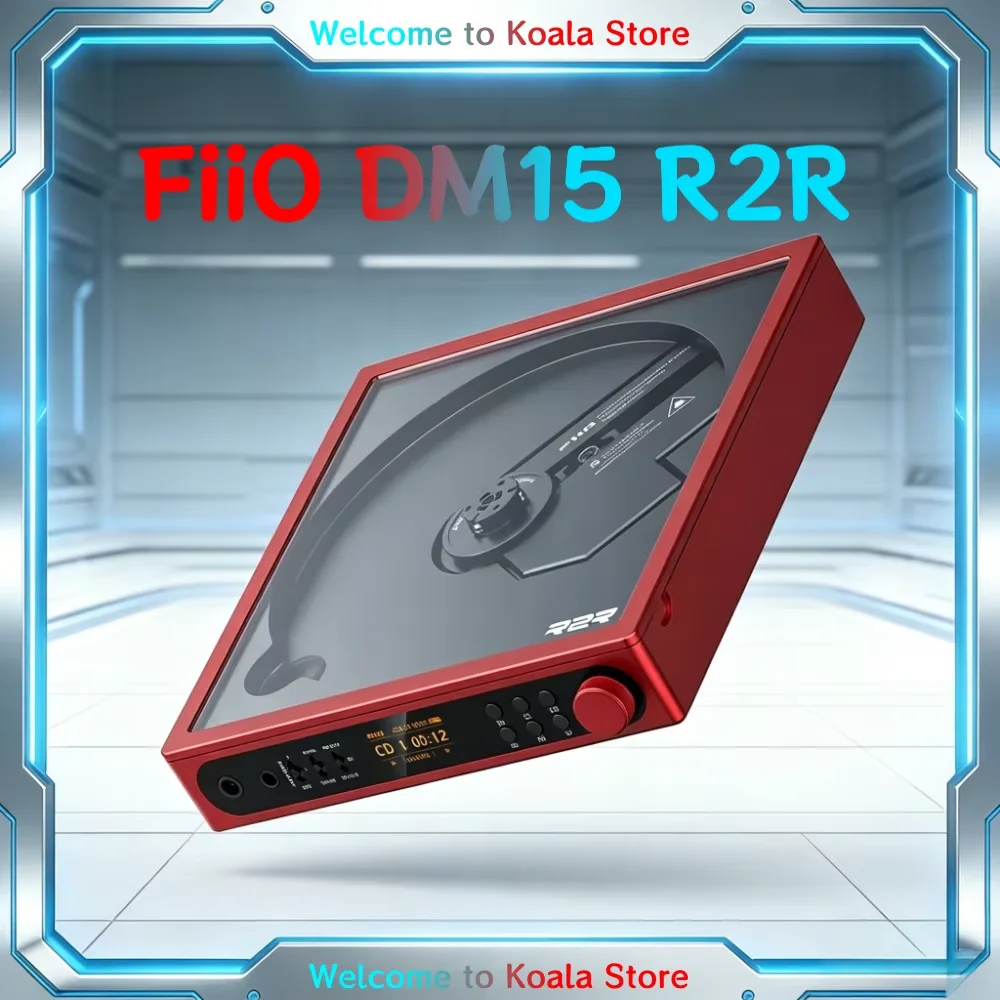 

Портативный стерео CD-плеер FiiO DM15 с настоящим 24-битным R2R DAC, мощным выходом, USB/CD, Hi-Fi аудио и HD-дисплеем