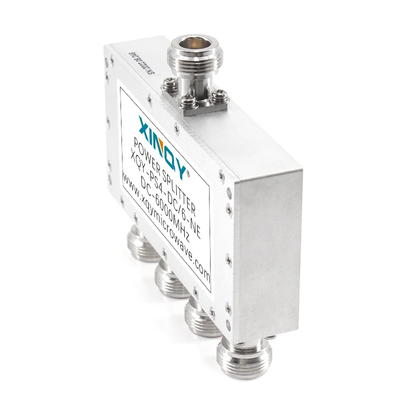 6000MHz Power Divider N Type 4 Way Wide Frequency Microwave Resistive Power Splitter Combiner