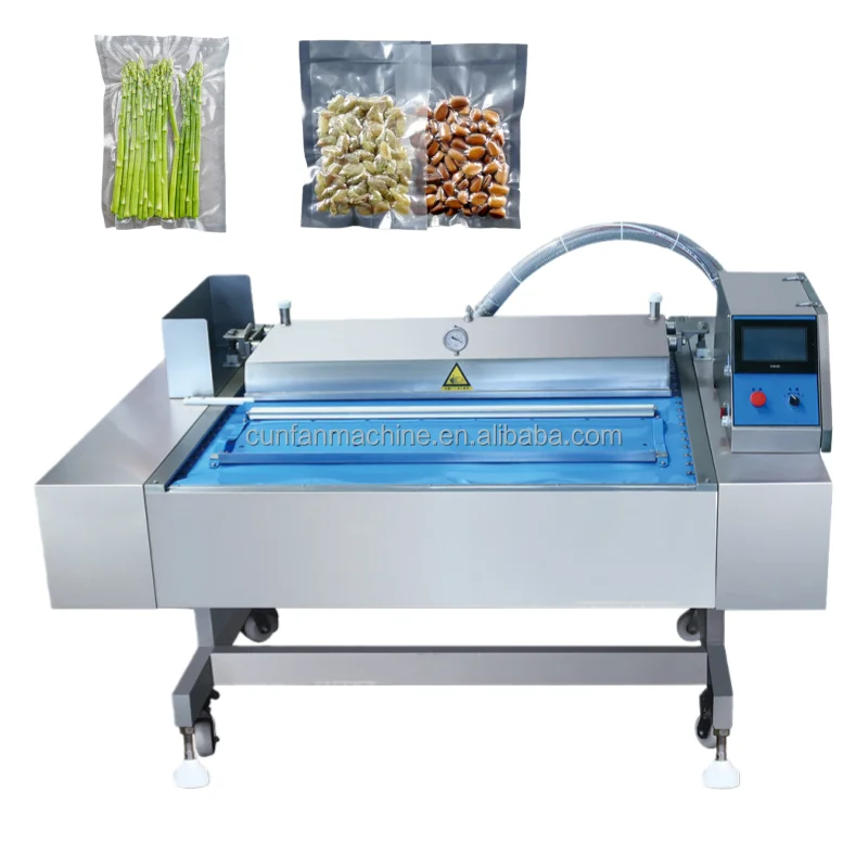 Industrial Continuous Rollover Vacuum Packaging Machine for Bulk Grains Cereals Legumes and Beans with High Efficiency