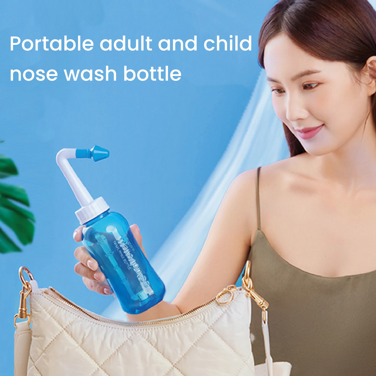 Waterpulse nasal wash salt rinse nose cleaner washer bottle Irrigator Neti Pot Rinse Nose Protector Avoid Allergic Rhinitis