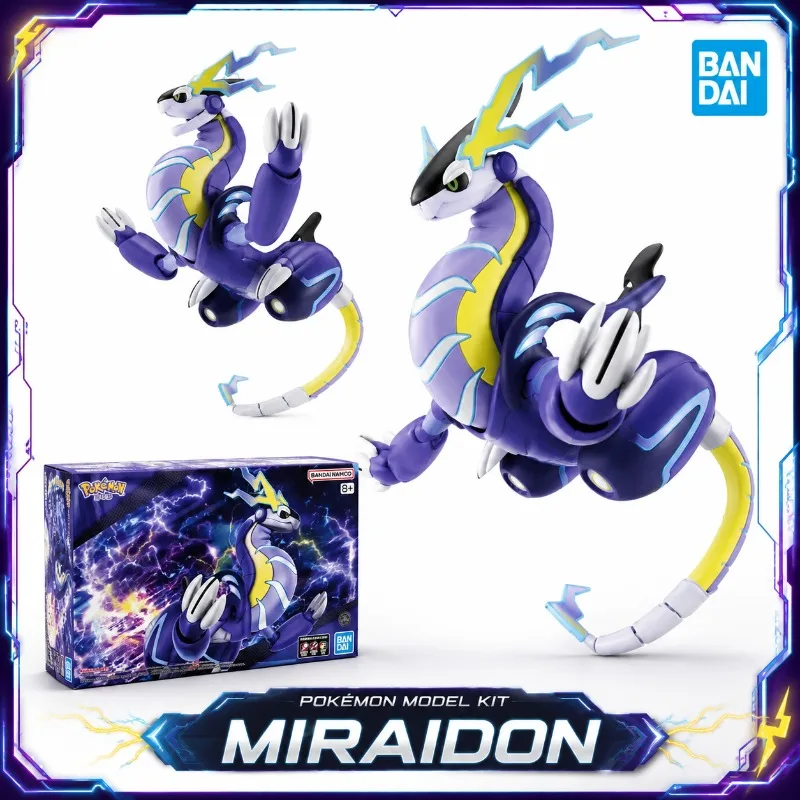 bandai-original-pokemon-plamo-miraidon-anime-action-figure-pokepla-kit-modello-in-plastica-da-assemblare-robot-da-collezione-giocattolo-per-bambini