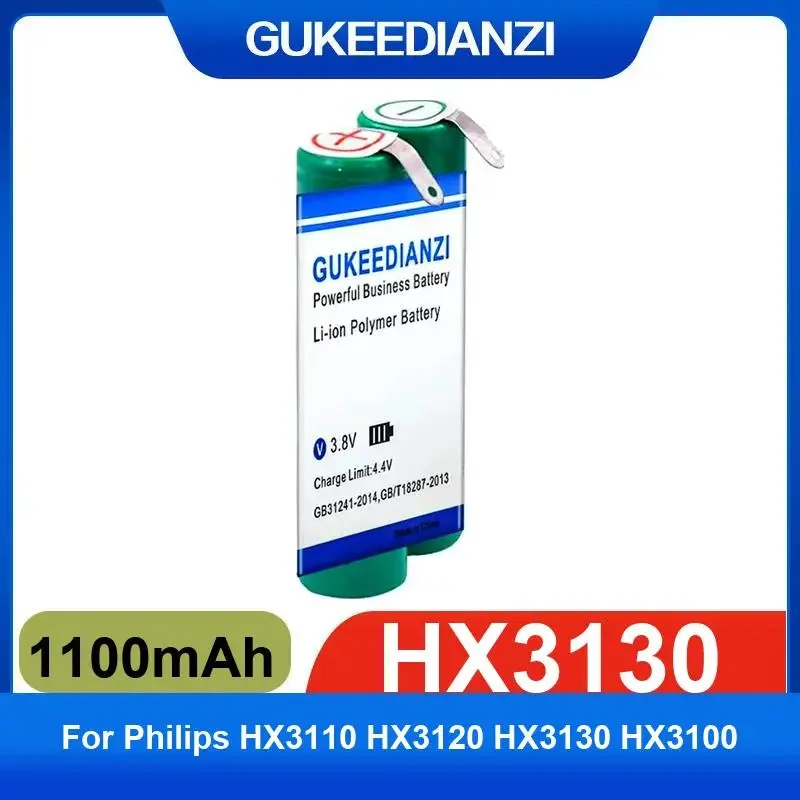 Battery For Philips HX3110 HX3120 HX3130 HX3100 Sonic HX6970 HX6530 HX6511 HX6320 HX6330 HX6720 HX6710 HX6760 HX9350 HX9360