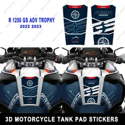 R1250GS Sticker Motorcycle Accessories 3D Resin Sticker For BMW R 1250 GS ADV Trophy 2022 2023 tank pad Protection Sticker