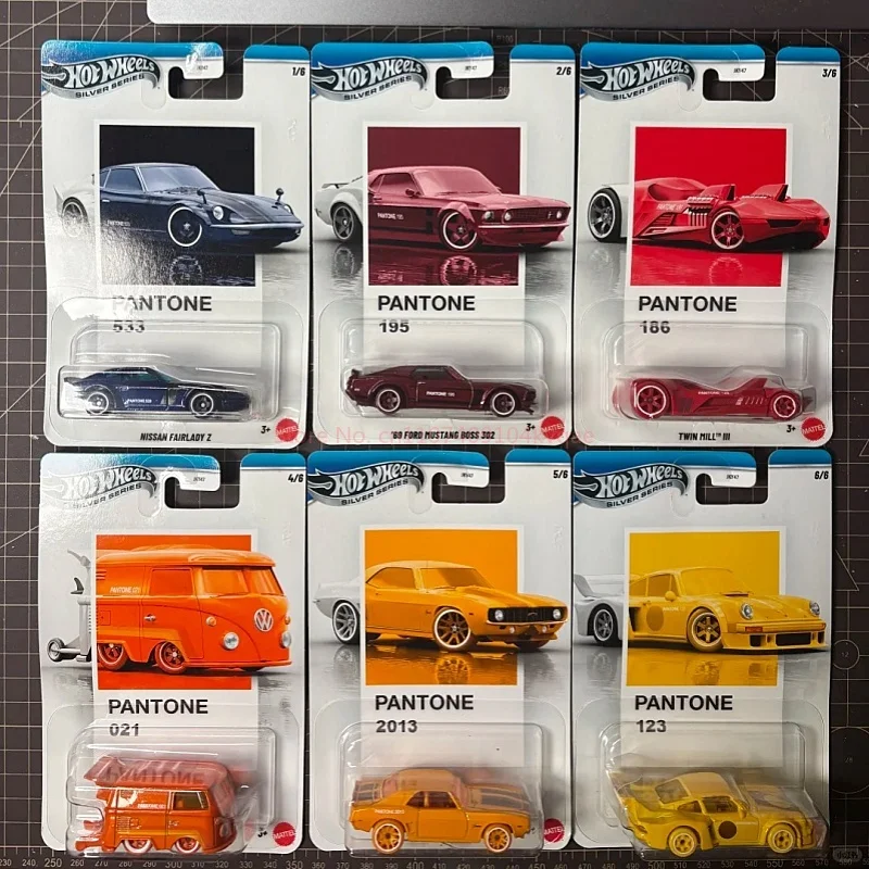 Hot Wheels Jky47 - Collection de couleurs Pantone Artist - Porsche Volkswagen Camaro Nissan 1:64 Véhicule miniature en alliage Modèle de voiture Cadeaux