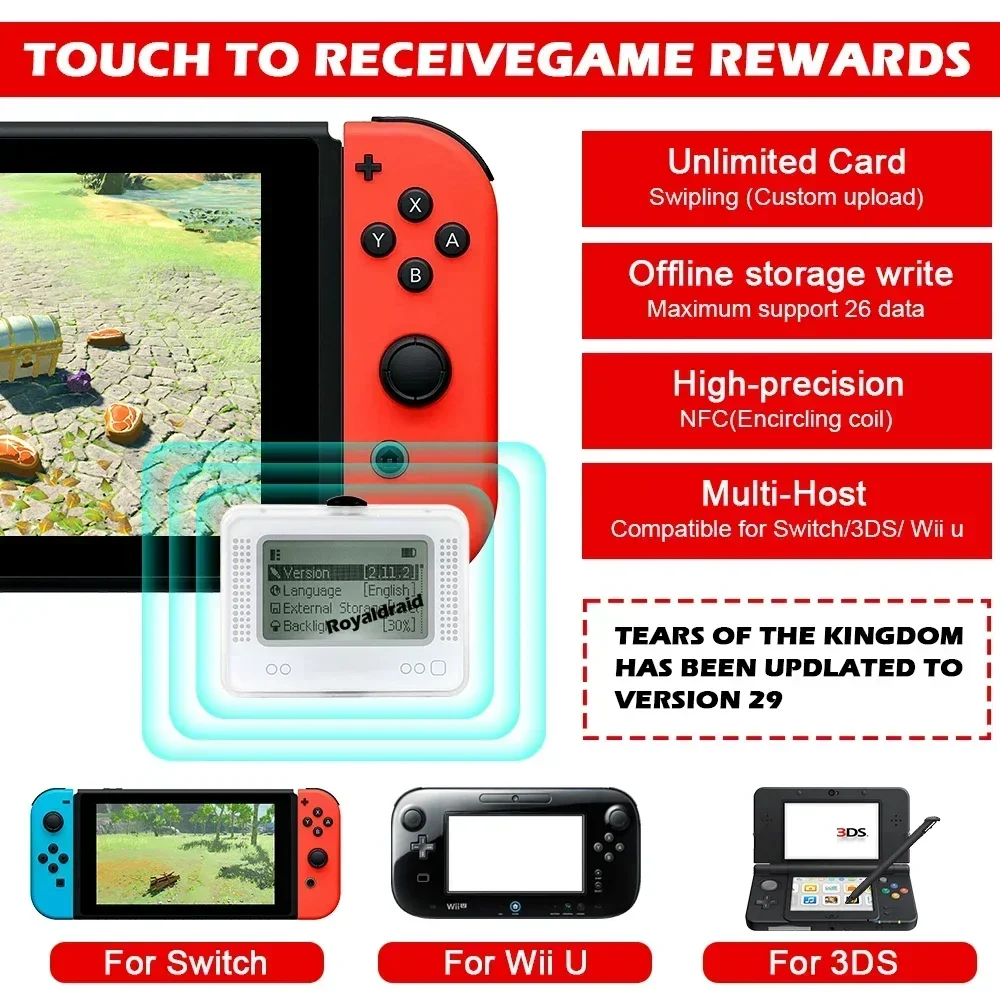 1 قطعة ل NFC أميبو قابلة للشحن محاكي ذكي محاكي العالمي للتبديل/WIIU/3DS لعبة الملحقات #6