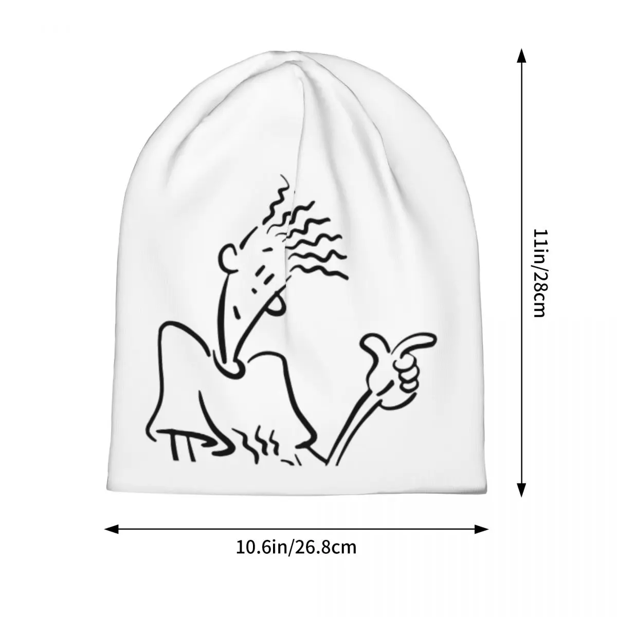 Fido Dido Beanie Hats Fido Dido Man Knit Hat Kpop Warm Soft Men Unisex Caps Autumn Graphic Retro Bonnet Hats Birthday Present