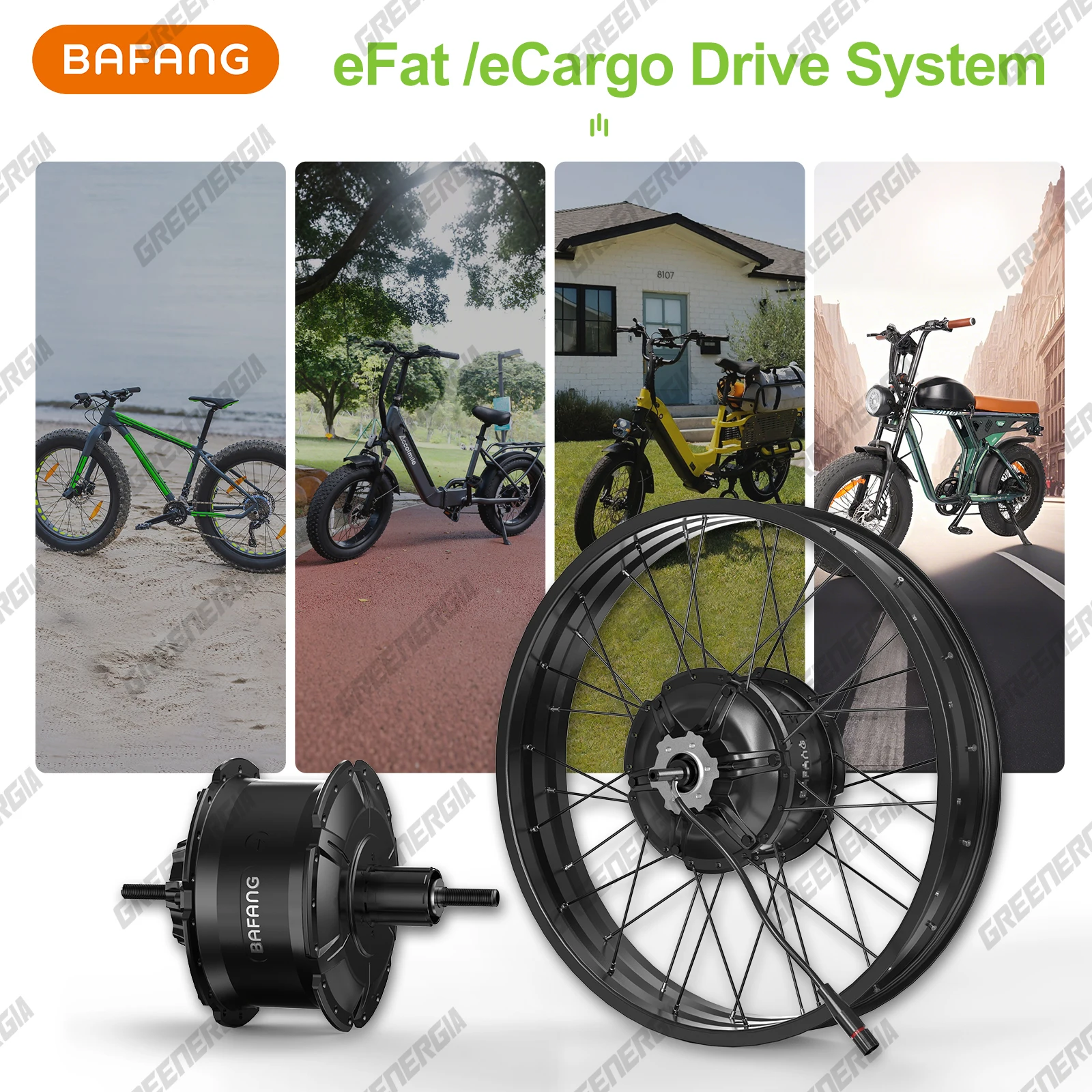 Bafang 48V 1000WリアハブモーターG062.1000.DC電動自転車変換キット Bafang 48V 1000WリアハブモーターG062.1000.DC電動自転車変換キット