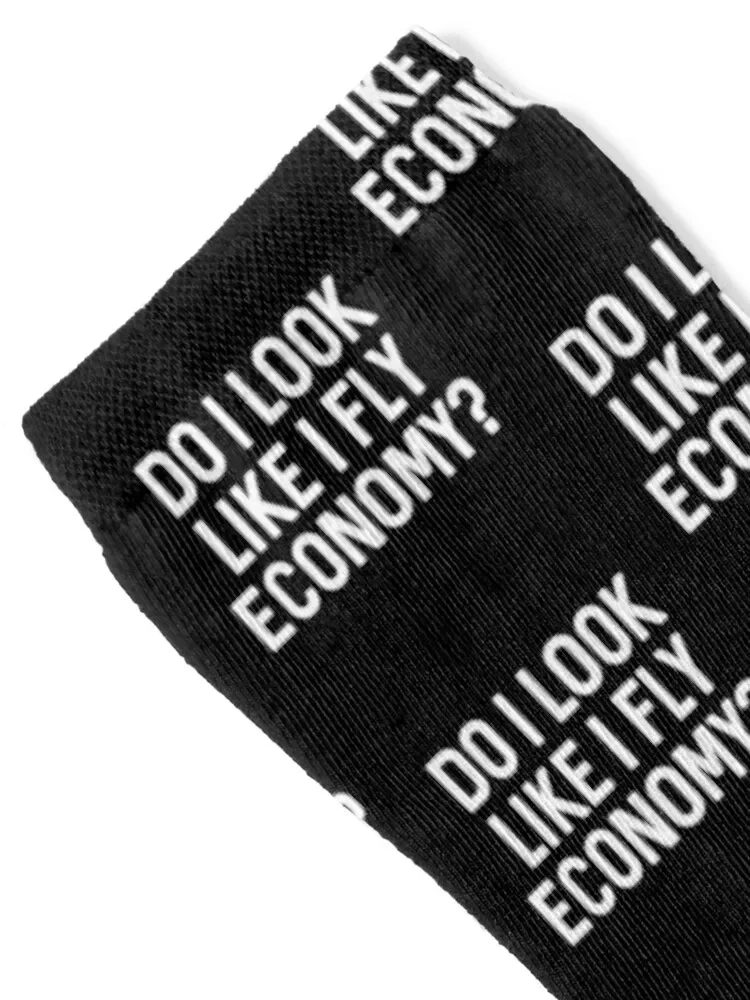 Do I look like I fly Economy? Socks basketball fashionable Crossfit Socks Women's Men's