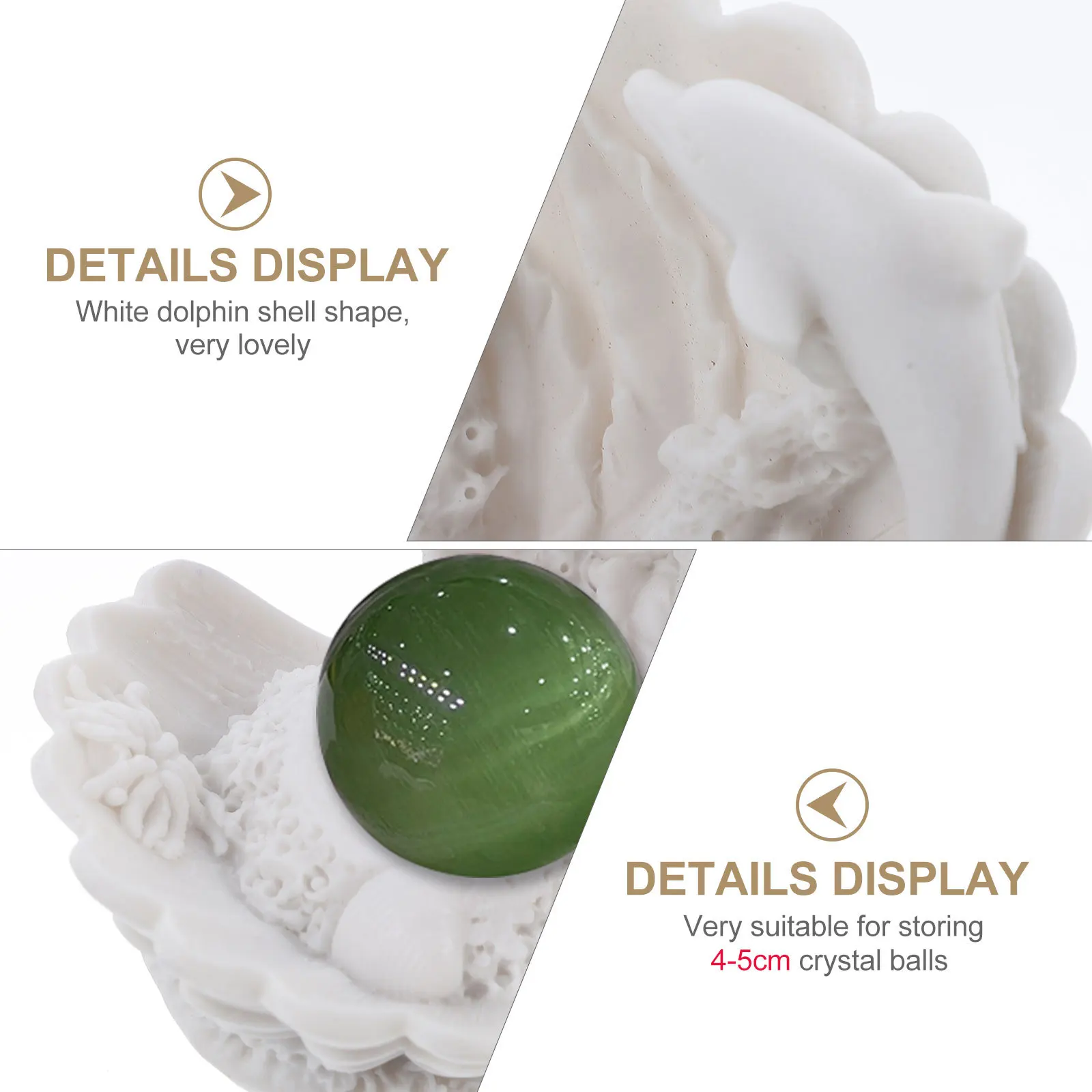 دولفين شل الراتنج الكرة قاعدة ديكور أعمالا فنية صور الدعائم سطح المكتب الزينة دولفين الديكور شل تصميم ديكور