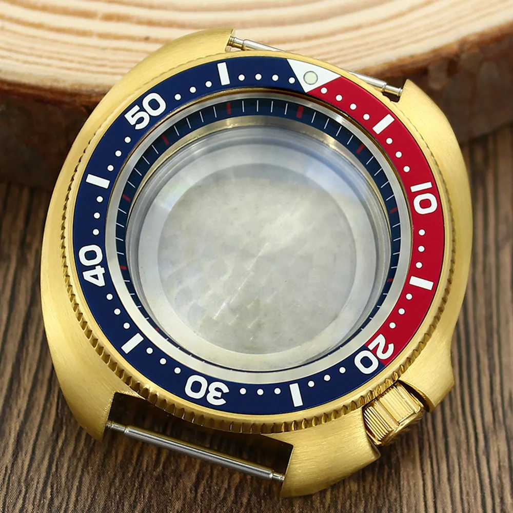 

44mm Men's Watch Case Sapphire Crystal Glass for NH35 NH36 Movement SKX 6309 6105 Turtle Mod Watches Accessories At 4.1 o'clock