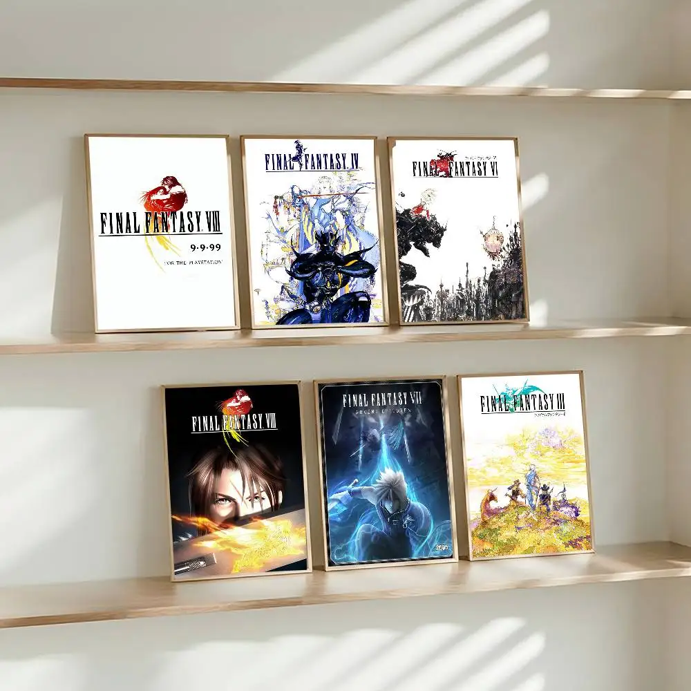 Vintage F-Final Game Fantasy VIII   Whitepaper Poster Retro 