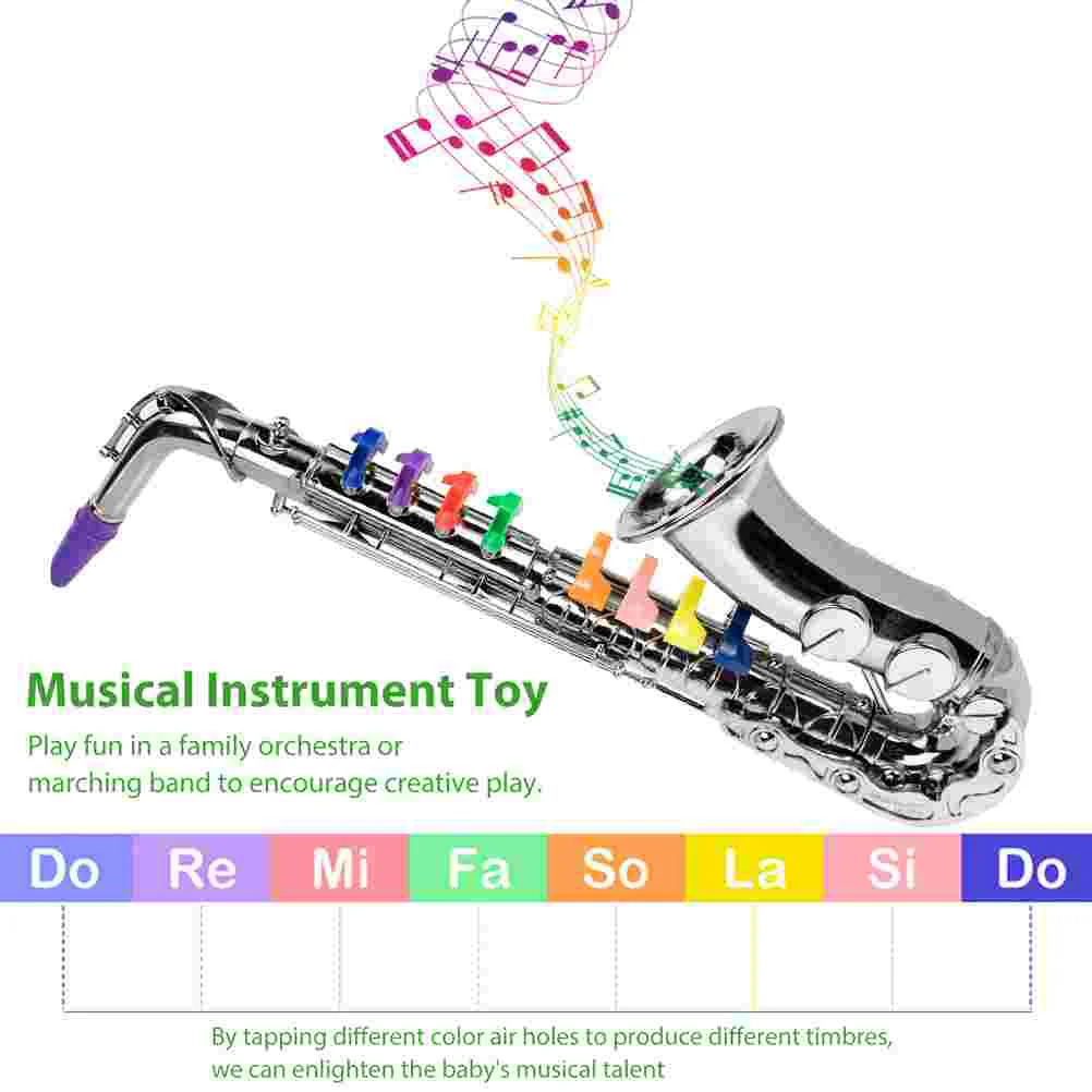 Instrumento musical infantil, brinquedo educacional precoce, saxofone simulado, modelo infantil, instrumentos de brinquedo de imitação