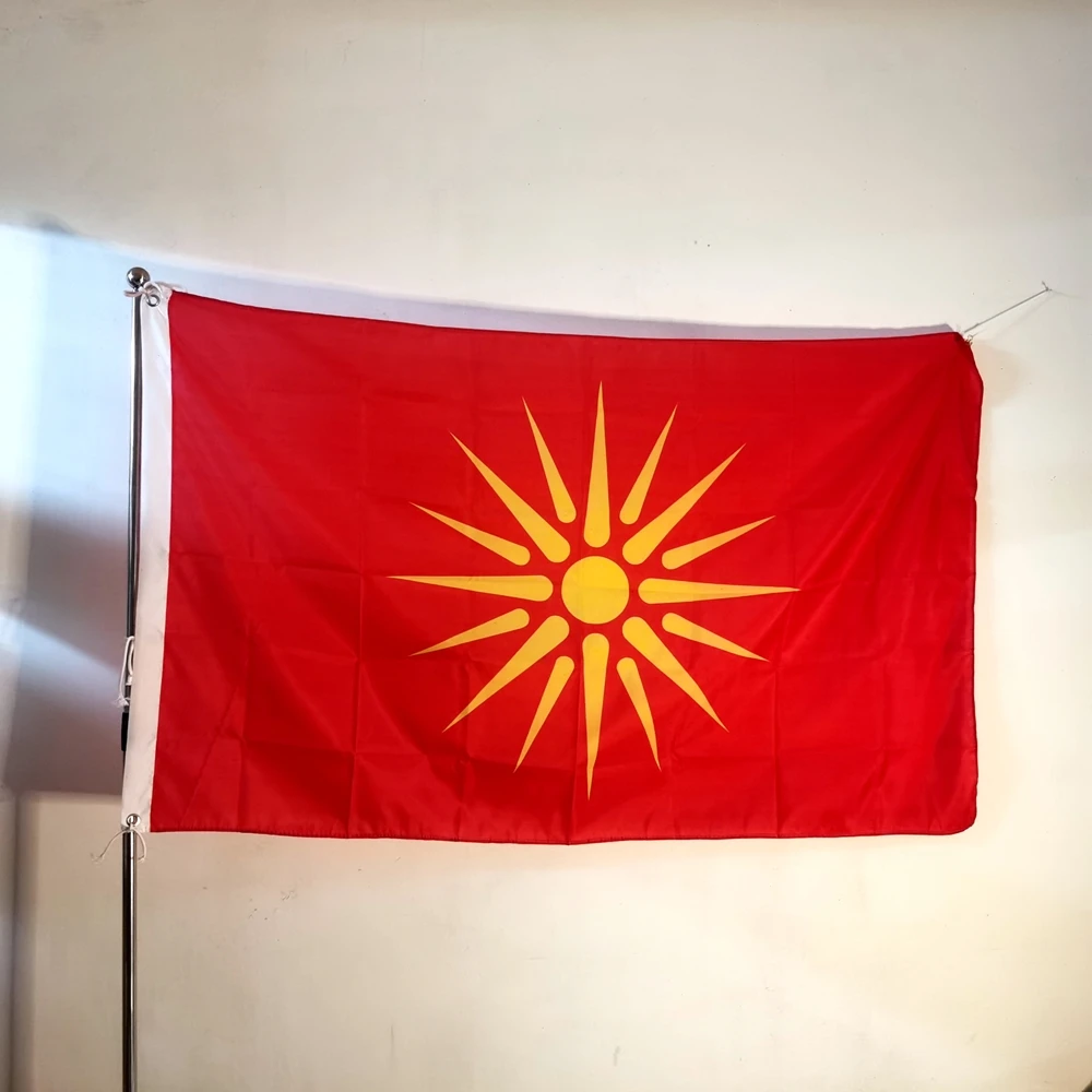 OLD MACEDONIA FLAG Historic Republic of North Macedonia Macedonian Flag 150X90CM Banner Polyester