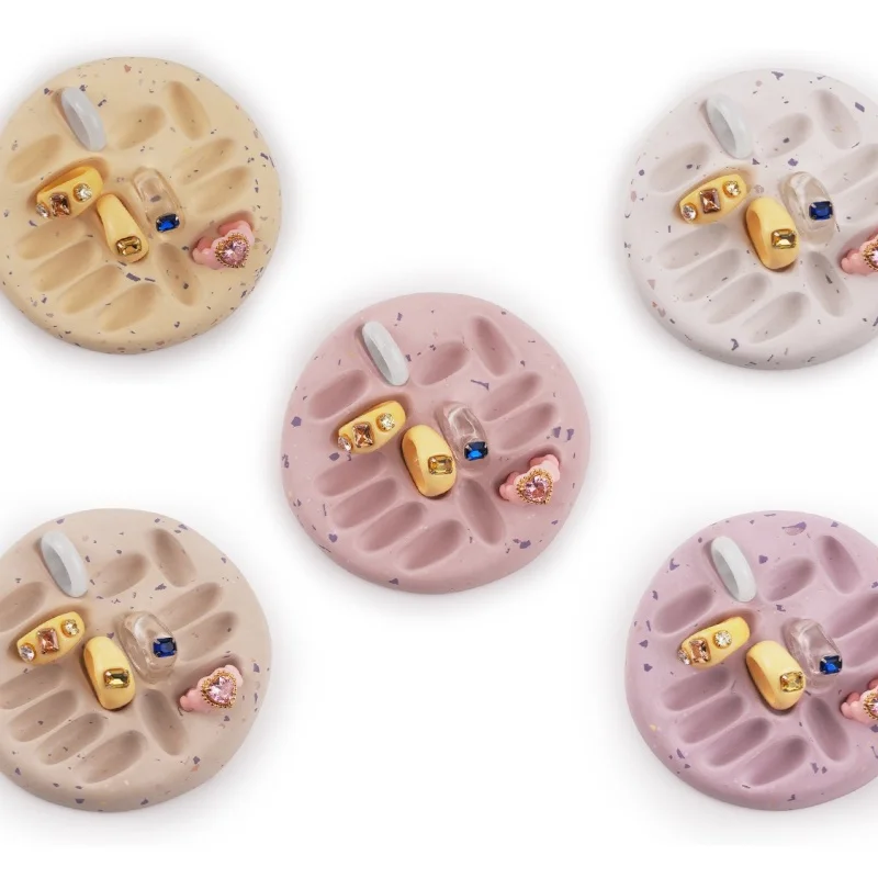 Round Irregular Rose Ring Storage Tray Silicone Molds DIY Gypsum Crystal Handmade Jewelry Decoration Desktop Ornament Resin Mold