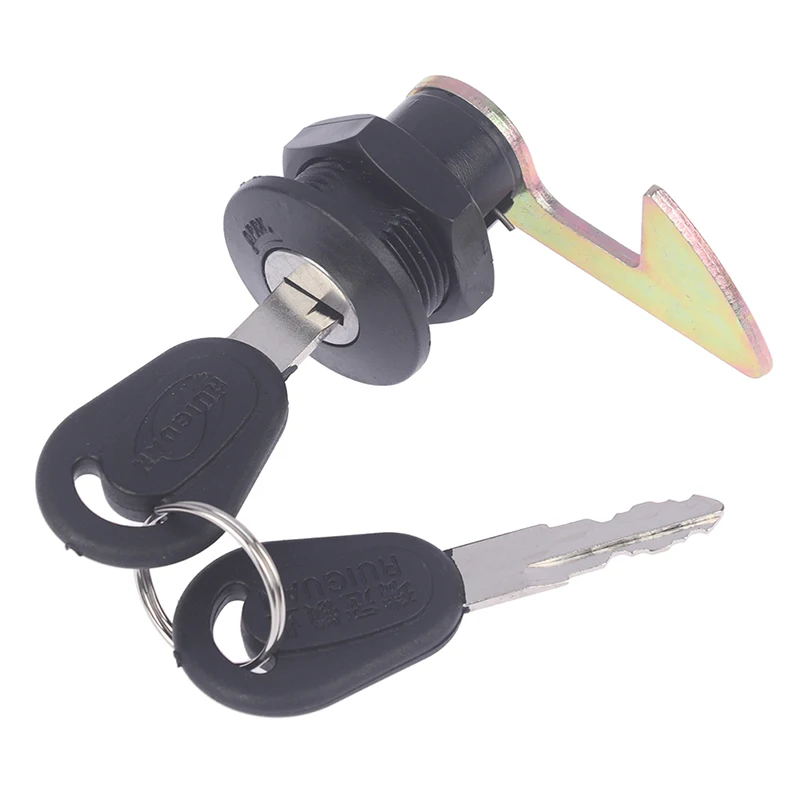 1Set (1 Lock + 2 Keys) Electric Car Scooter Tail Box Lock Trunk Lock Accessories Motorcycle Rear Locks