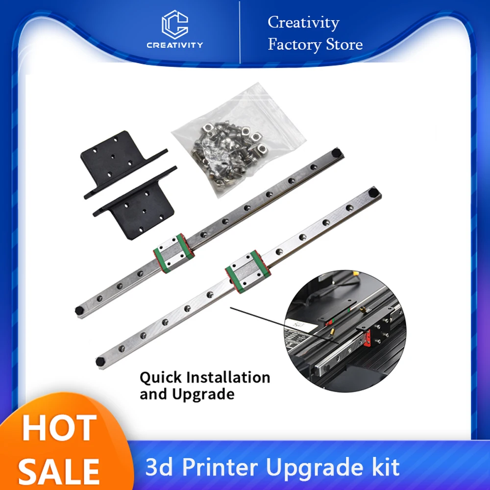 Ender 3/V2/PRO Y Axis Upgrade kit MGN12H Linear Rail upgrade kit X Axis Upgrade kit For Ender 3/V2  3d printer Upgrade Kit