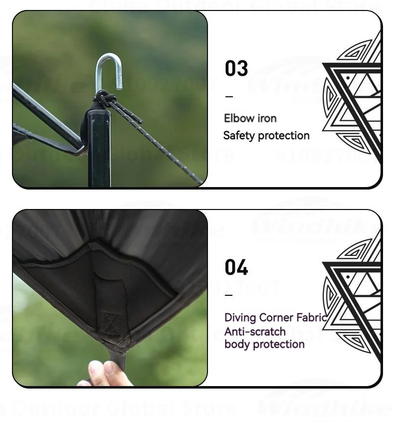 MOBI GARDEN Car Side Tent SUV Docking Camping Picnic Waterproof Sunscreen UPF50+ Convenient Black Advanced Canopy Awning Outdoor image 37