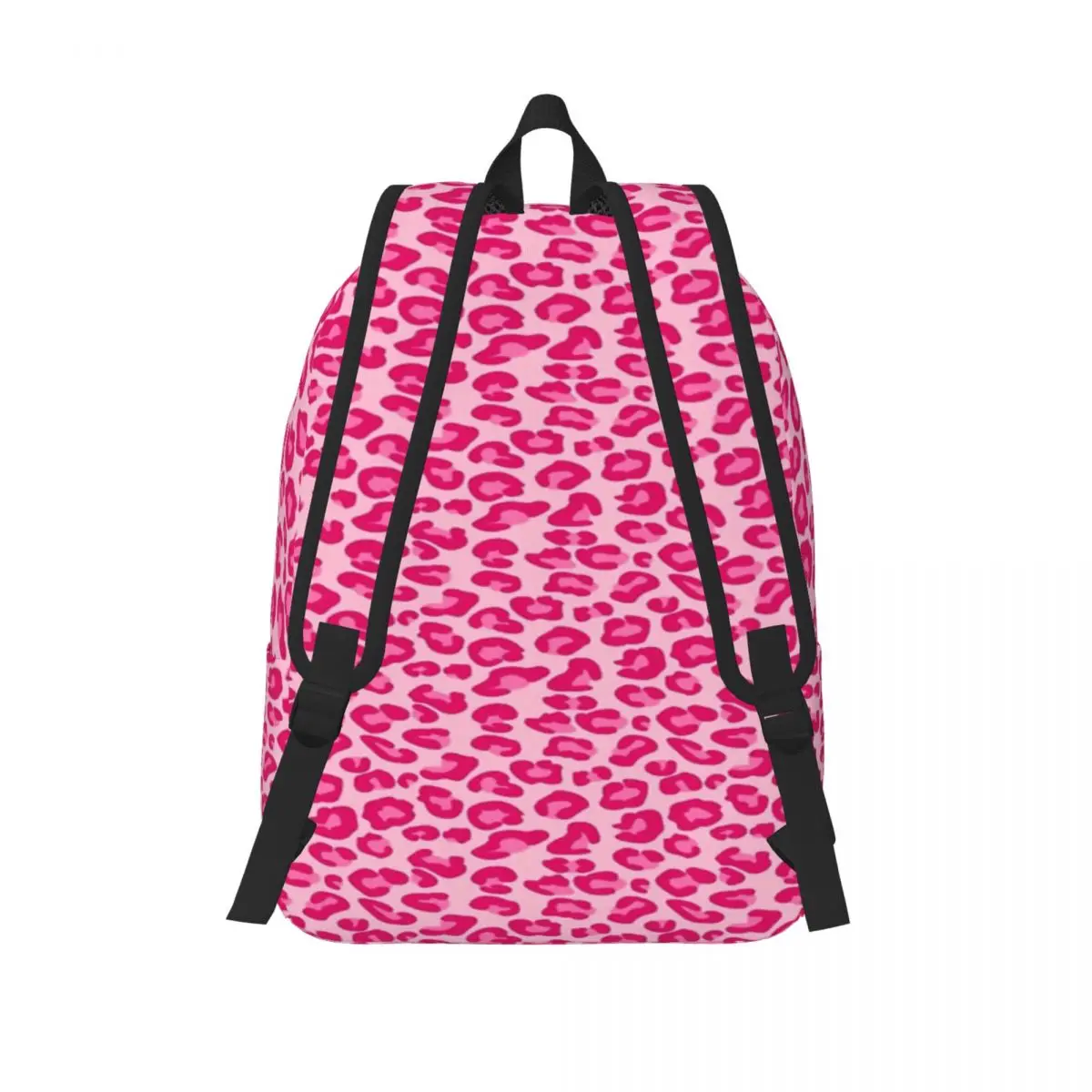 Leopard Print In Pastel Pink Hot Pink And Fuchsia Simple and stylish backpack Canvas backpack Backpacks for women