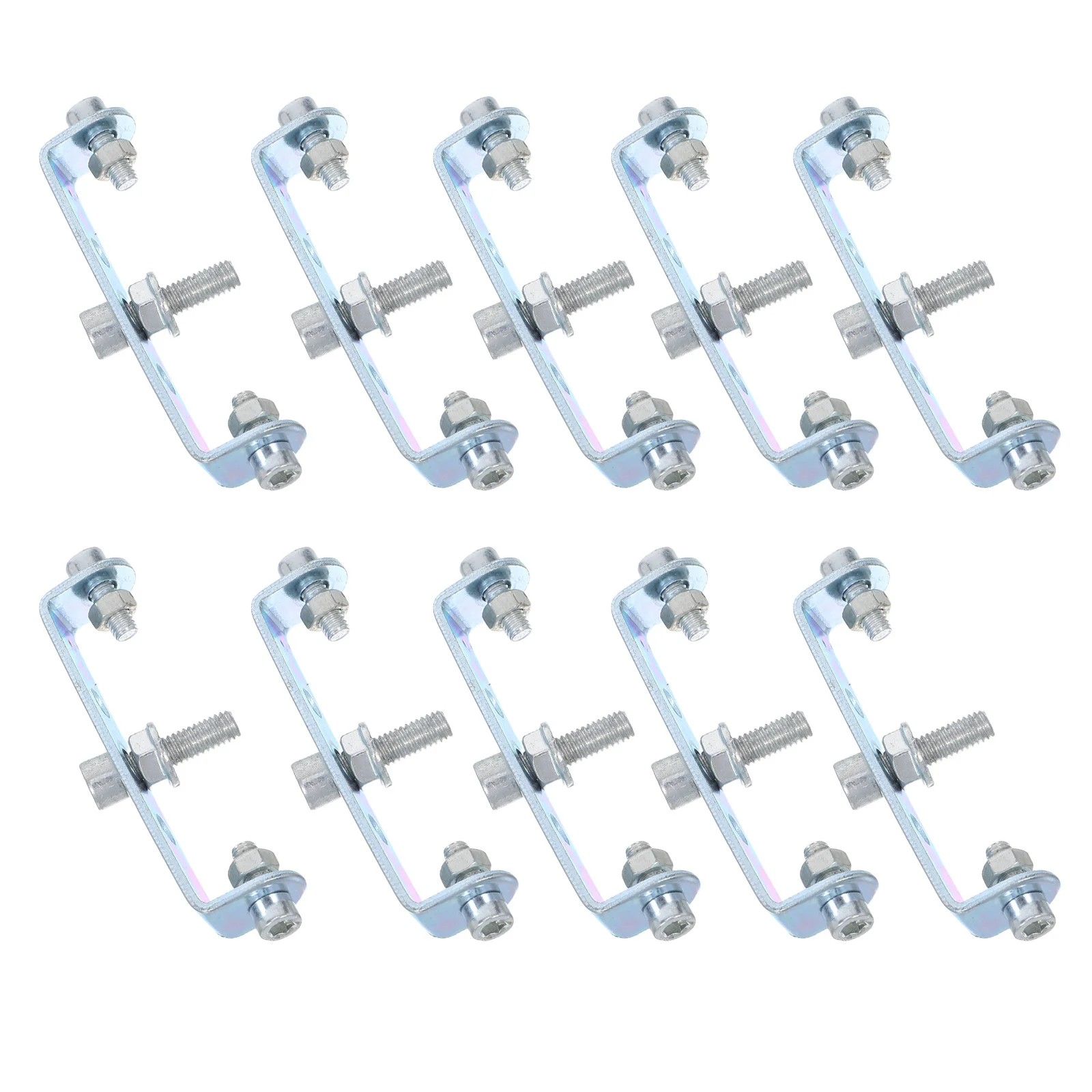 10Sets Universal Bicycle Conversion Bracket U Shaped Carbon Steel Rear Rack Connector Easy Installation Bike Carrier Accessories