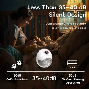 Dr.isla Pump Tira Electric Milk Wetter, 4 Modi, 36 Saugniveaus, freie Hände, 19/24 mm Flanschmilchsammler, 36 Level 8 Hauptverkaufs -Bastendstillung - №8