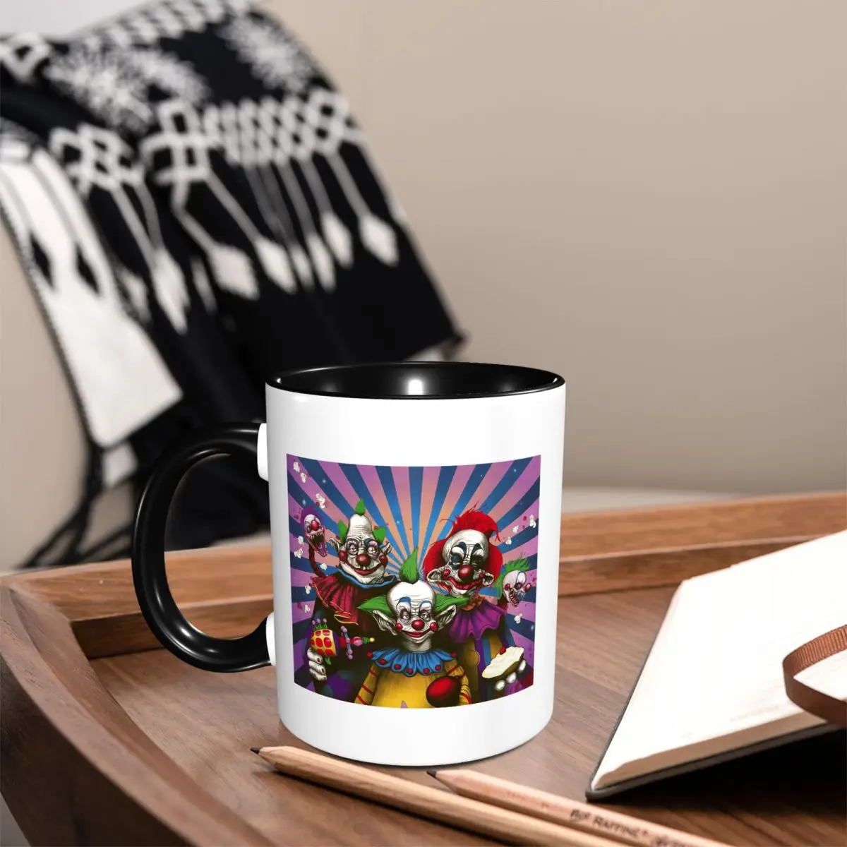 Killer Klowns From Outer Space Film Mug Funny Ceramic Coffee Cups Tea Mugs Milk Cup Drinkware Gift for Woman Man
