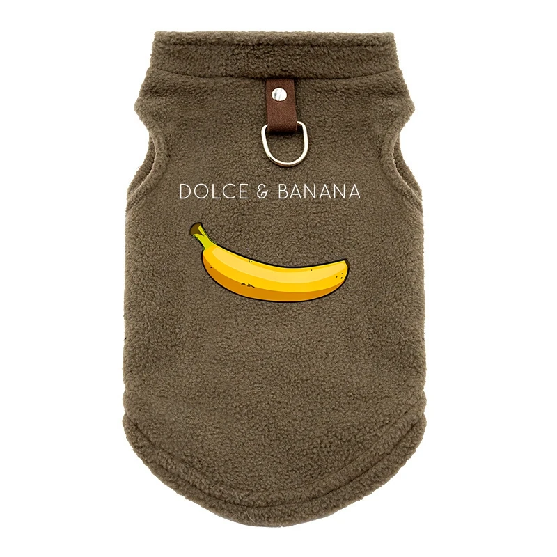 DOLC&BANANA Pet Autumn Winter Clothes For Small Medium Dogs Cats Puppy Warm Jackets French Bulldog Chihuahua Vest Sweaters