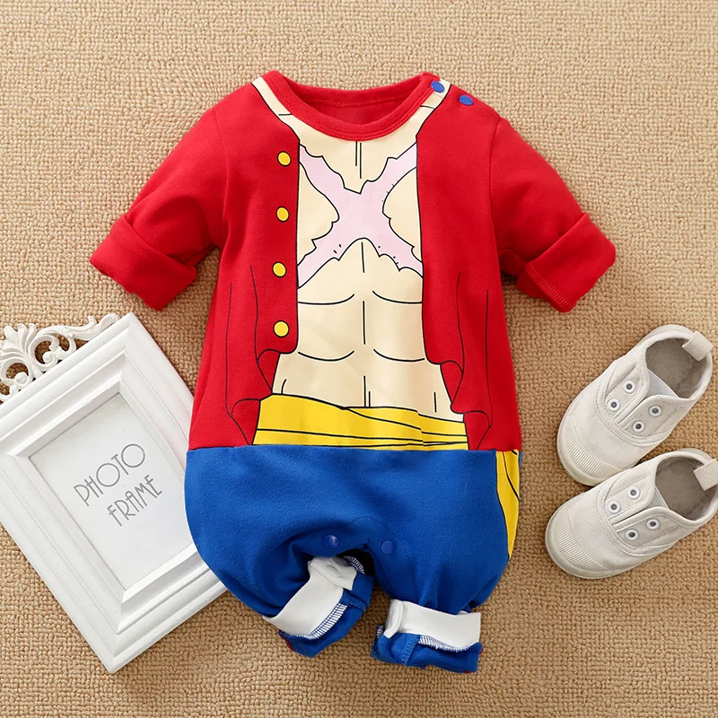 Anime Themed Newborn Jumpsuit,Baby Clothes Cotton Long Sleeved Spring And Autumn Rompers Crawling Suit