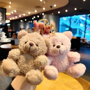 Bärenbär Cartoon Plüschpuppe, Schlüsselkette, Anhängertasche Mädchen, Klauenmaschine 8 Hauptverkaufsmaschine Plüschbär - №7