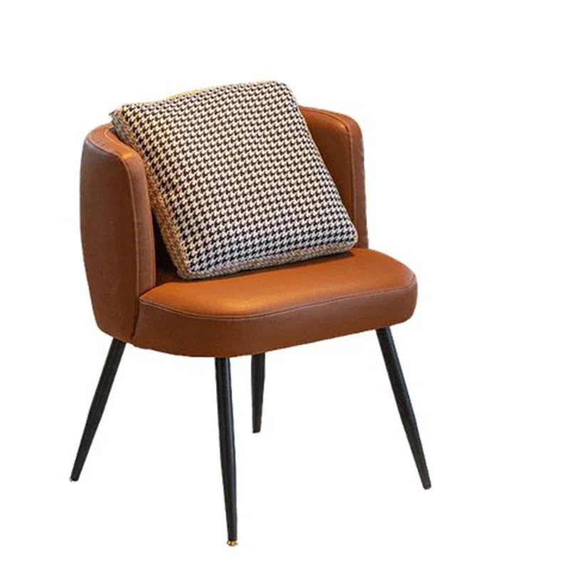 

2026 Cheap Modern Simple Overstuffed Leather Luxury Dining and Living Room Chairs for Hotel and Home