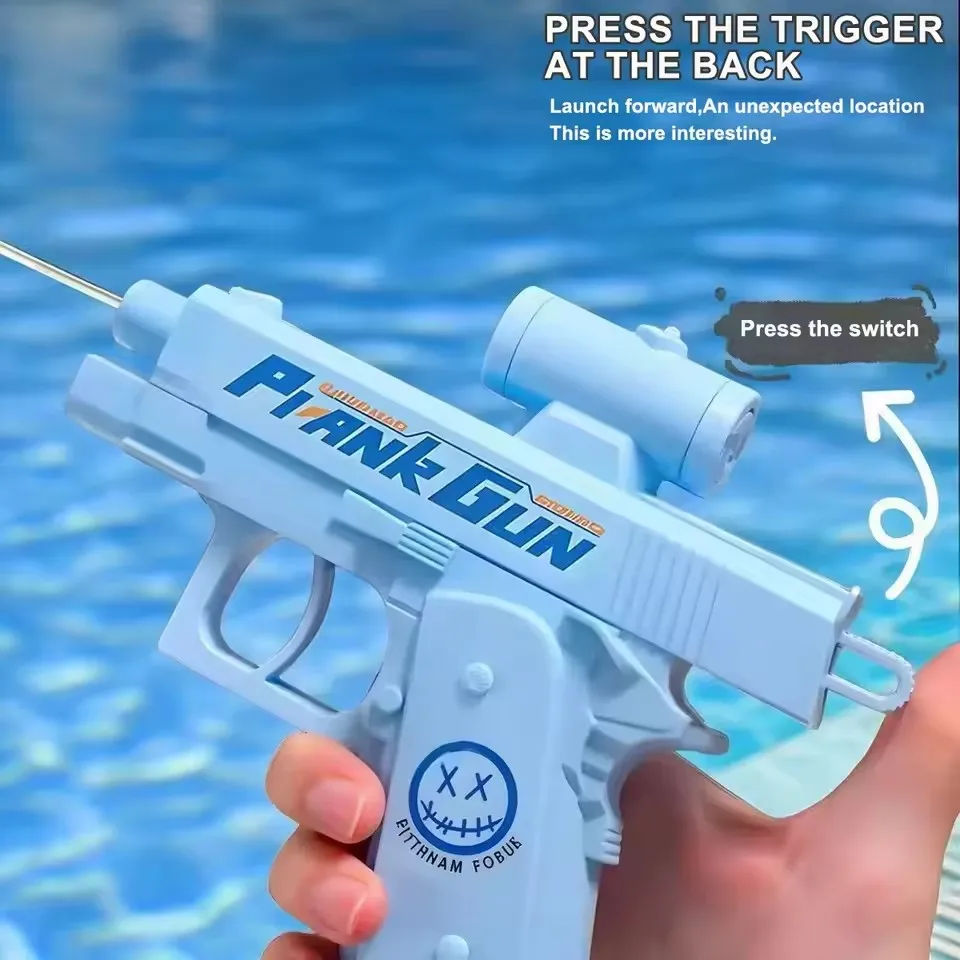 Pistola de agua Manual de mano, broma, pistola de agua con pulverizador bidireccional, juguetes de verano para exteriores, playa, piscina, pistola de agua de juguete para niños