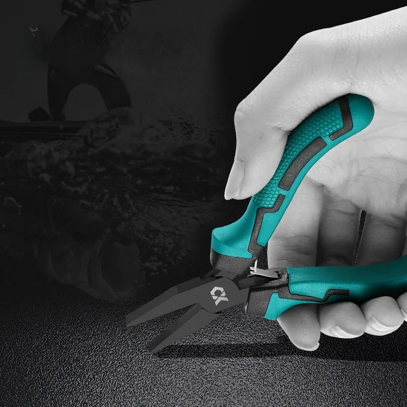 

Exquisite Handle Fishing Pliers Hook Tying Pliers Specialized Multifunctional Fishing Line Flat Nose Pliers Fishing Tool
