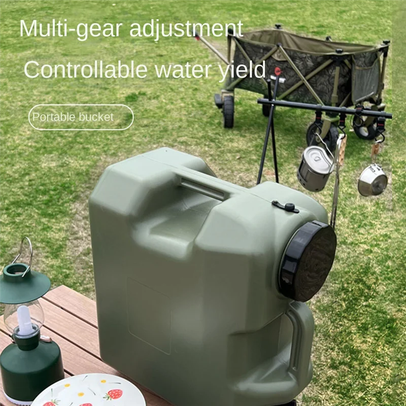 

【Summer Sale】Large-Capacity Water Container With Spigot Water Storage Carrier Portable Bucket For Camping Hiking Picnic