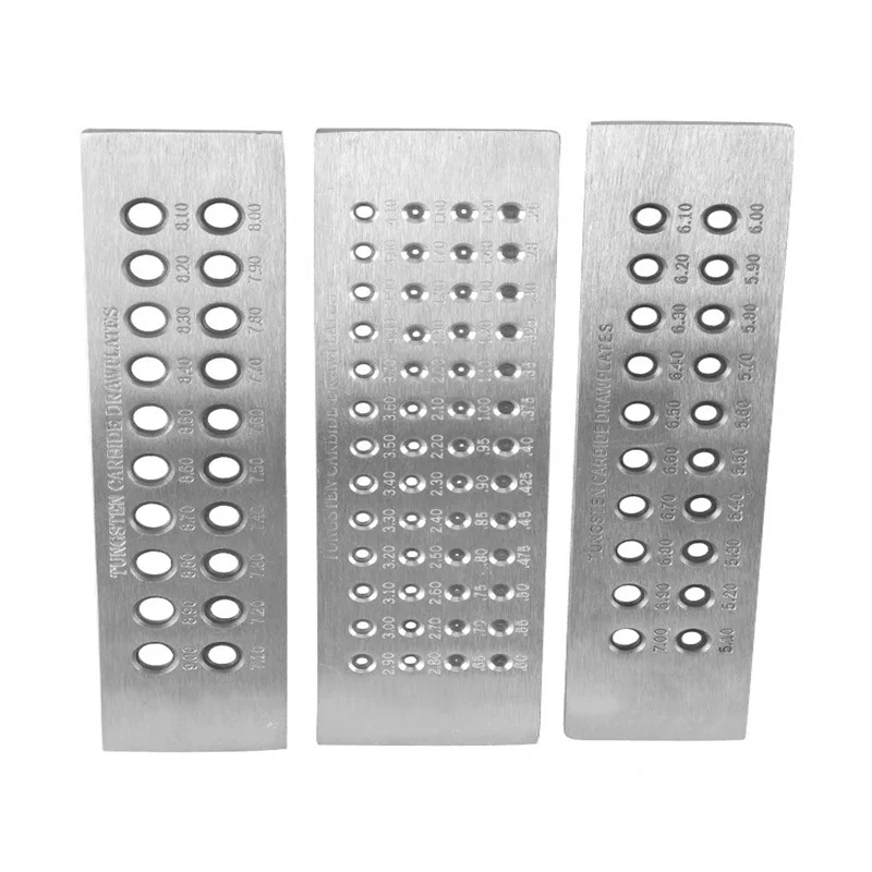 Imagem -04 - Tungsten Carbide Wire Drawplate para Fazer Jóias Round Retangle Hexagon Oval Square Shape Jewelry Tool 1pc