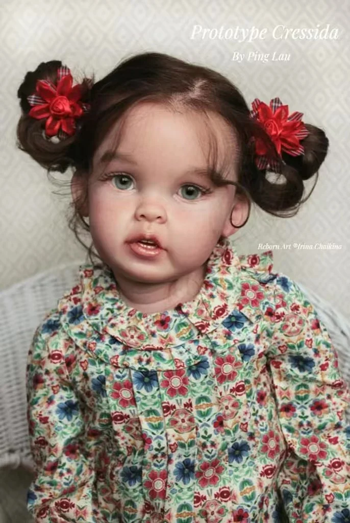 SINO-BB Limited Supply 80cm Reborn Baby Cressida Huge Beautiful Girl With Hand-Rooted Hair With Different Dress Dolls For Girls