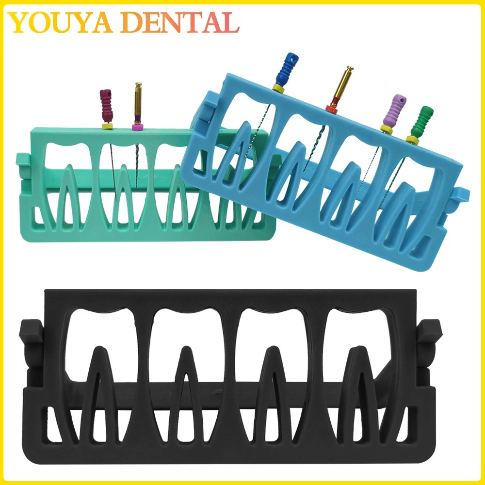 Autoclavable 8Holes Dental Endo Files Holder Dispenser Cleaning Stand for Endodontic Files Cleaning Case Drill Burs Block Holder