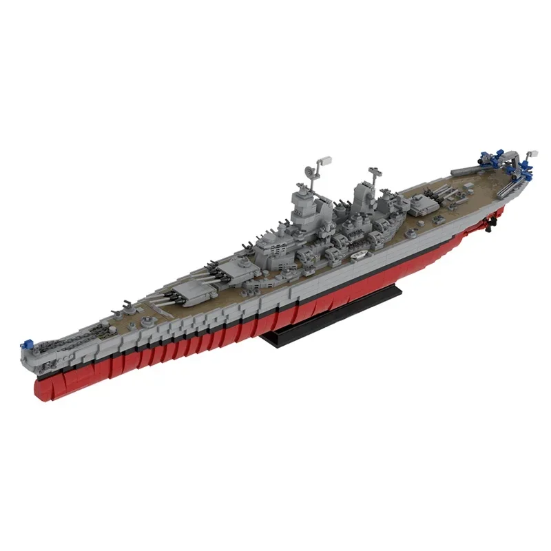 Gobricks MOC سفينة حربية جديدة Iowa Class سفينة حربية ميسوري بنة الطوب Soyuz إطلاق مركبة لتقوم بها بنفسك ألعاب عيد الميلاد للأطفال