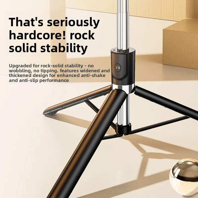 1.7M Portable Adjustable Fill Light Selfie Stick Tripod with Bluetooth Remote for iPhone Perfect for Photography Videography