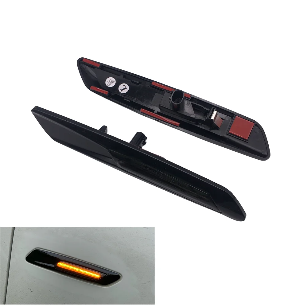 2X Dynamic 12V LED Side Marker Lights Turn Signal Lamp For BMW 1 3 5 Series F30 E90 E91 E92 E93 E46 E60 E61 BMW F10