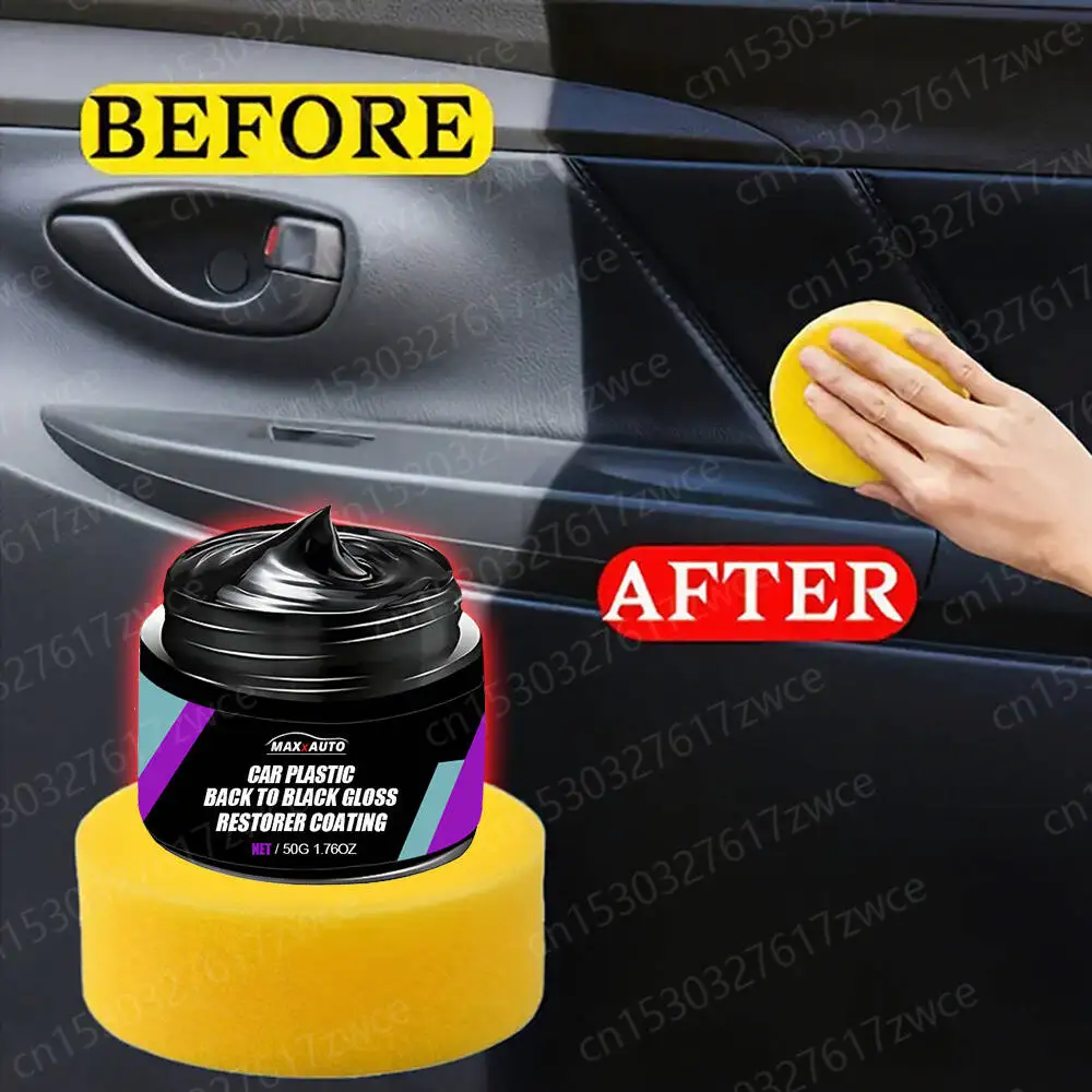 Car Universal Leather and Plastic Repair Polishing Wax Automotive Interior Reconditioning Cream for Leather/Plastic/Rubber Care