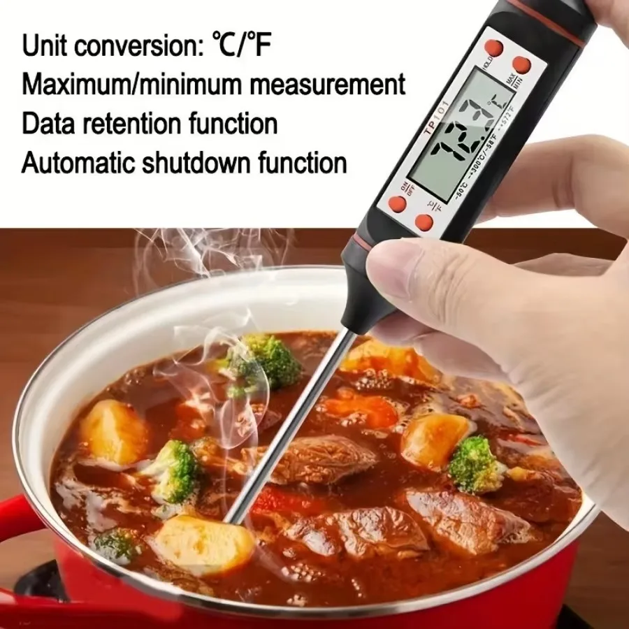 Digital Meat Thermometer Cooking Food Kitchen BBQ Probe Water Milk Oil Liquid Oven Digital Temperaure Sensor Meter Thermocouple