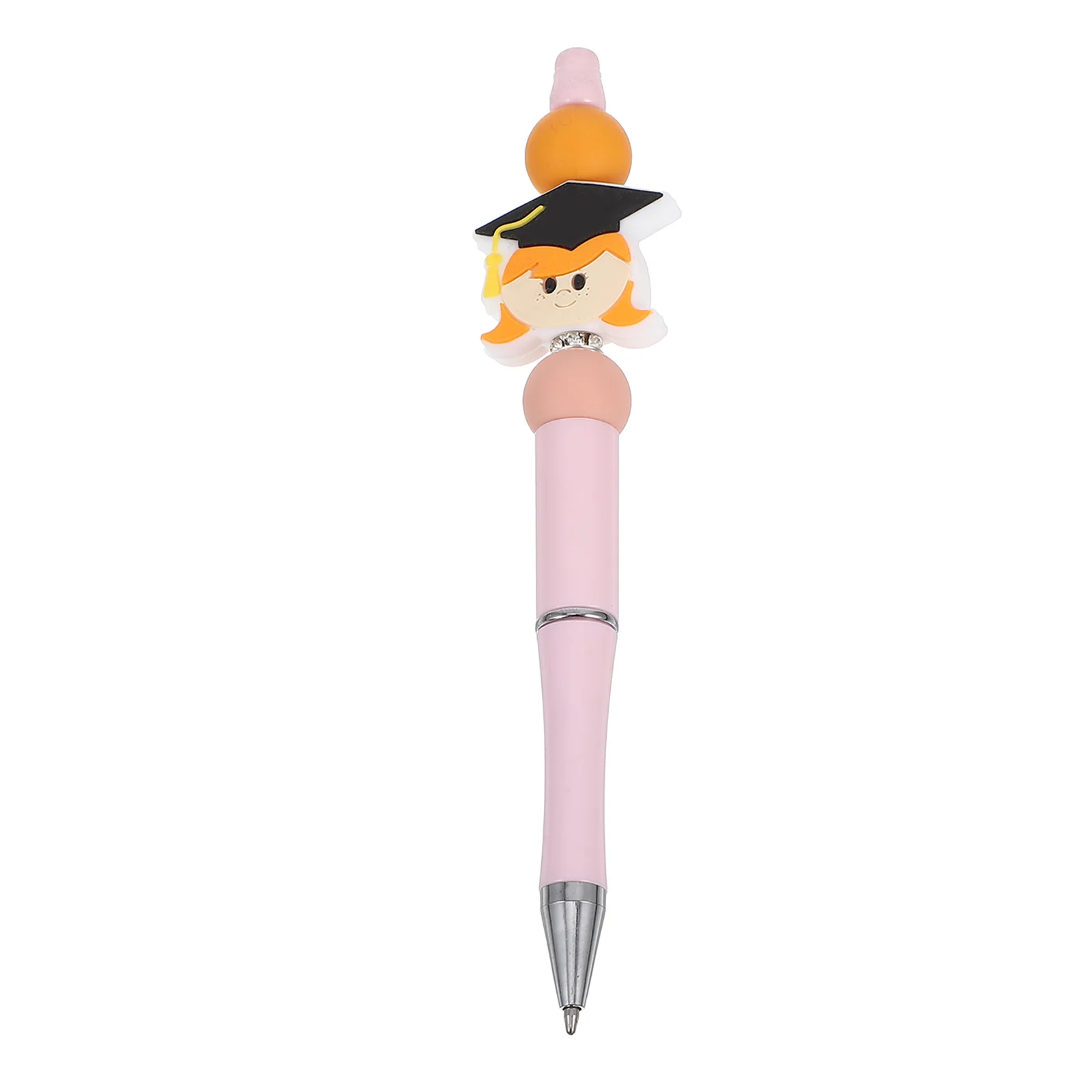 

Graduation Series Beaded Ballpoint Pen Elegant Design Smooth Ink Flow Comfortable Hold for Office School Use Perfect Student