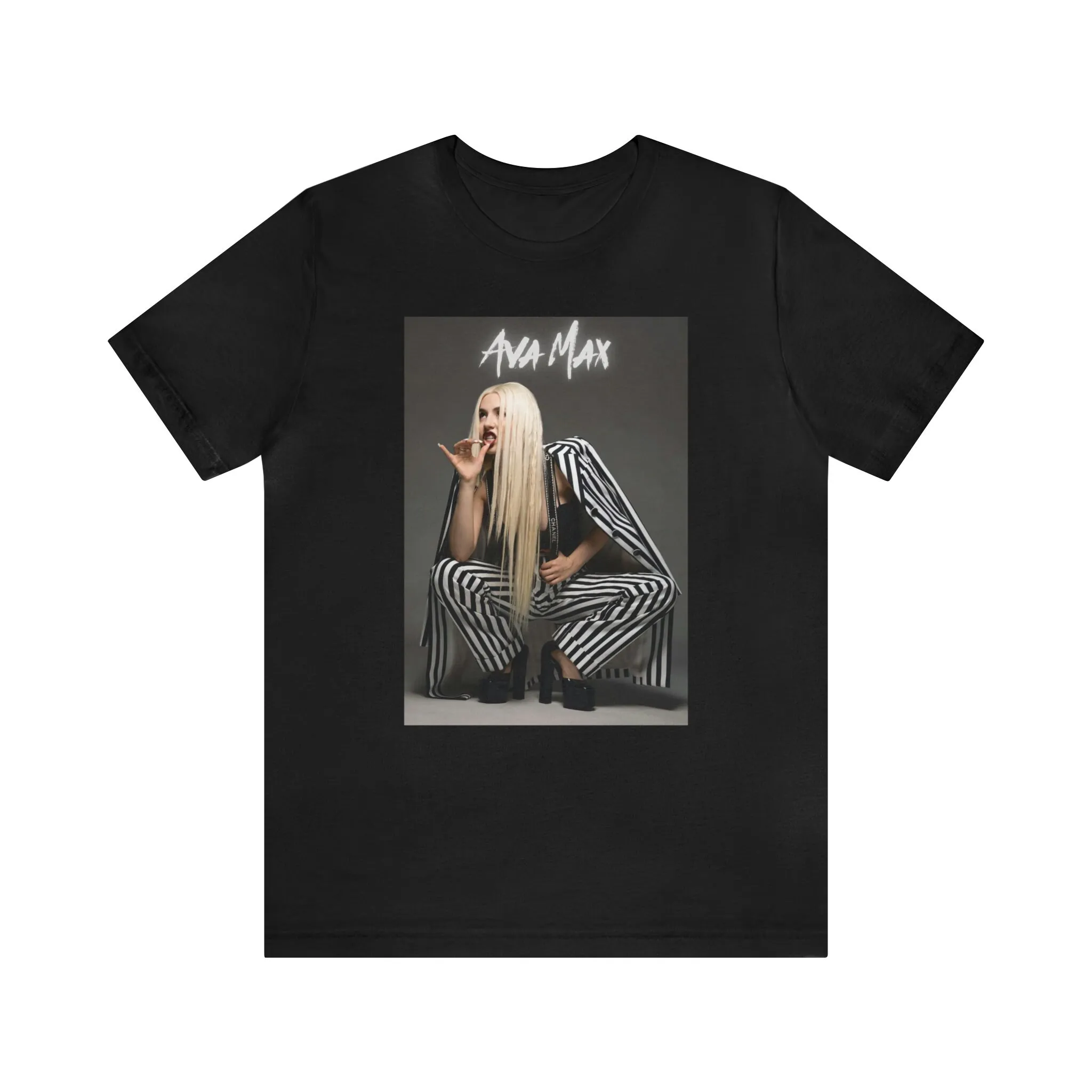 

Футболка в винтажном стиле Ava Max, минималистичное украшение для фотосессии, в стиле ретро, для фанатов музыки