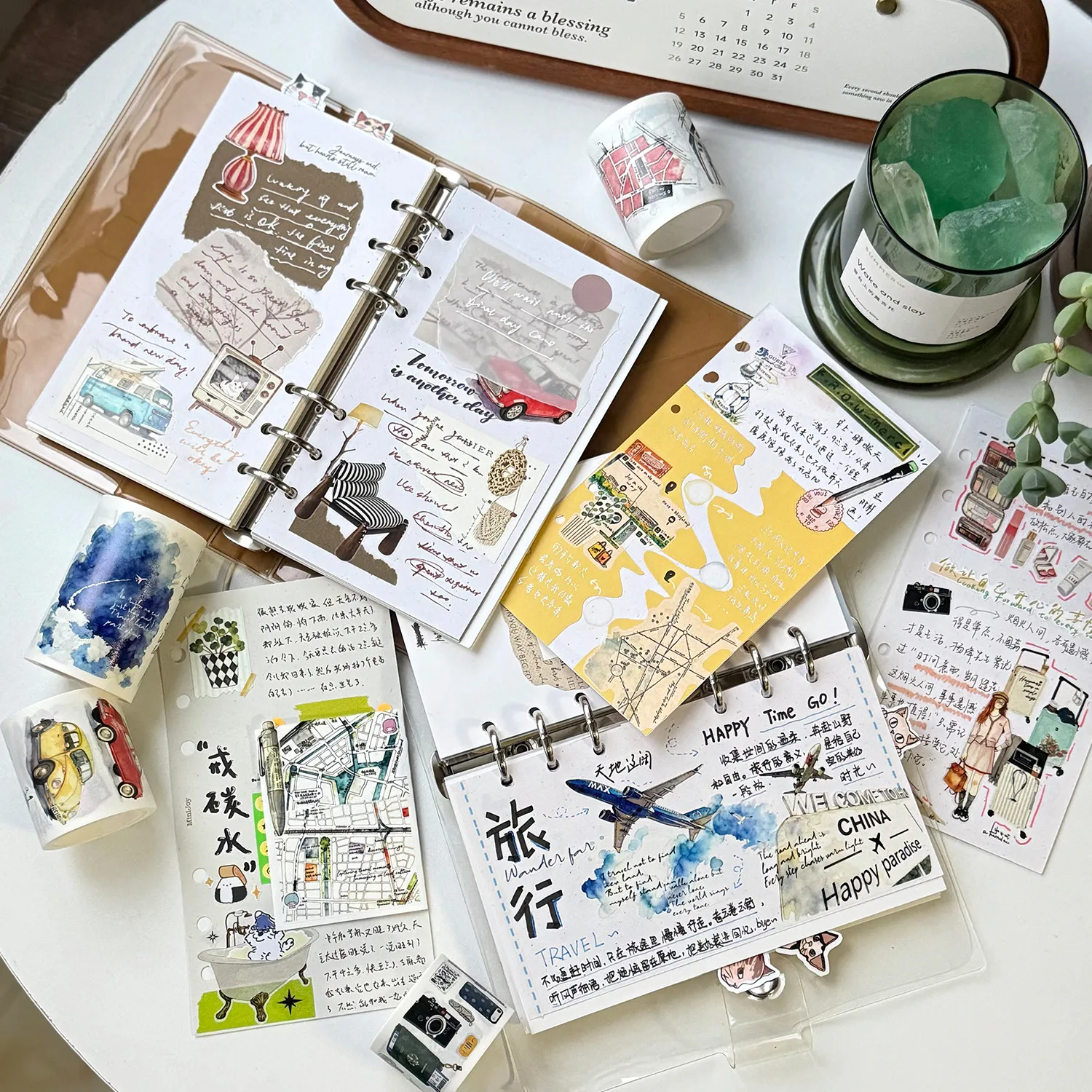 เด็งเด็ง สตูดิโอ วินเทจ ทราเวล - Washi Tape Rolls บทวิจารณ์และราคา