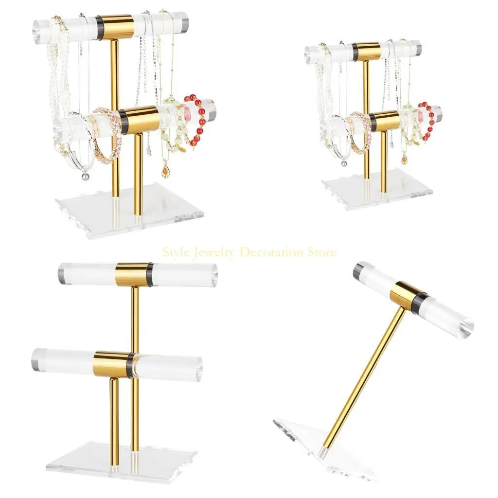 

D46E Акриловые украшения для хранения стойки акрилового ожерелья подставки для любого случая