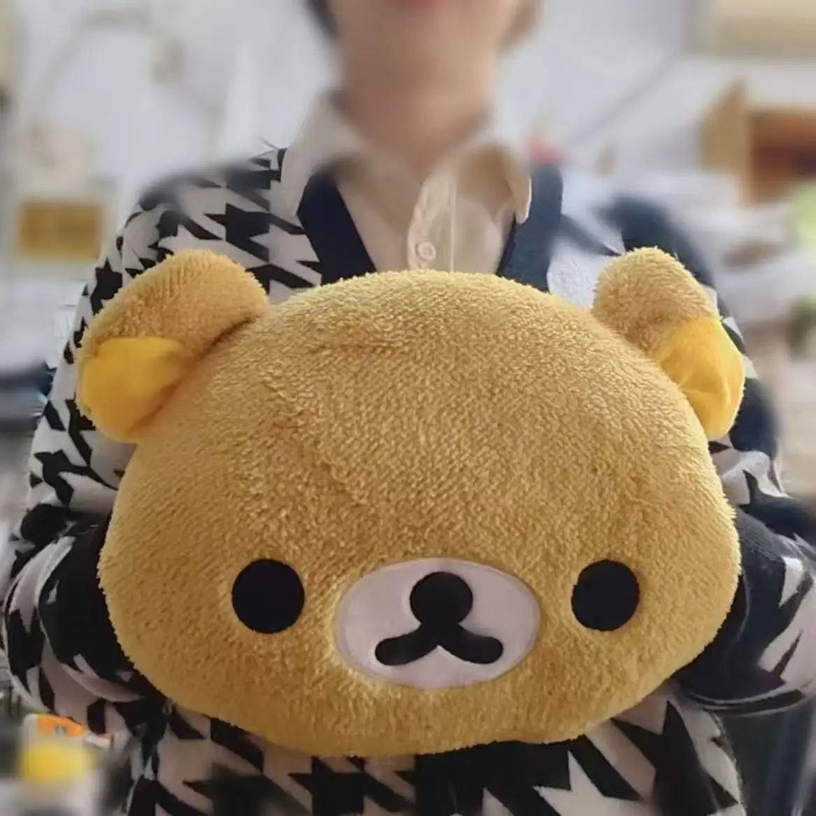

Милая плюшевая теплая подушка Rilakkuma с мультяшным медведем Rilakkuma Peluche, мягкая игрушка, мягкая подушка, подарок на день рождения
