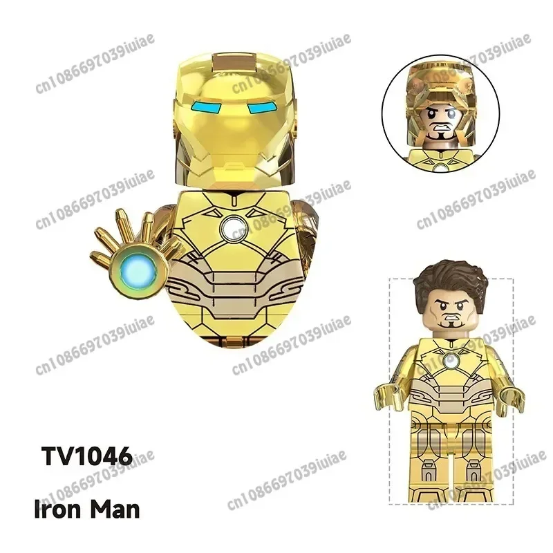 TV6206 Marvel Spider-Man Iron Man Captain America Loki Bricks Cartoon Character building block Birthday Present X0273 G0162