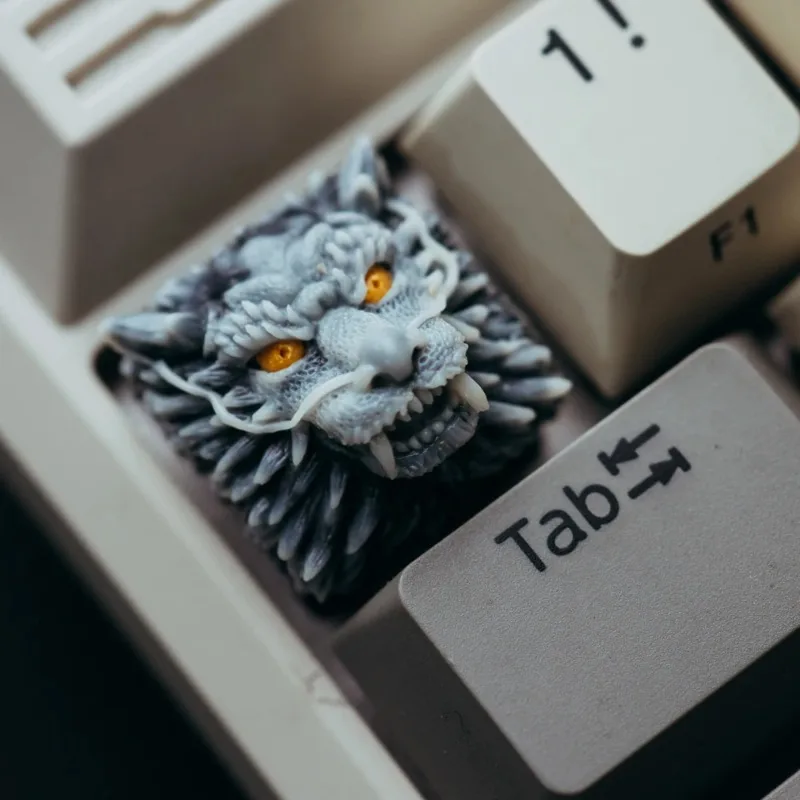 

MiFuny Dragon Keycap 3D Handmade Resin Keycaps for Mechanical Keyboard Custom Cool Key Cap Keyboard Accessories Decoration Gift